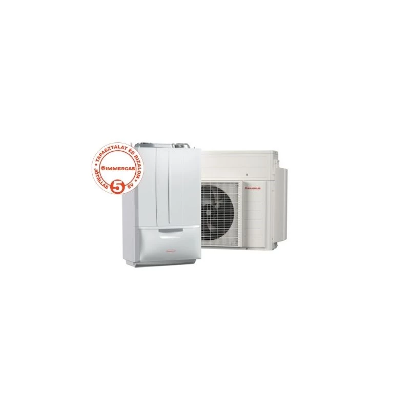 Immergas Victrix Hybrid monoblokkos hibrid levegő/víz hőszivattyú és kondenzációs kombi gázkazán 