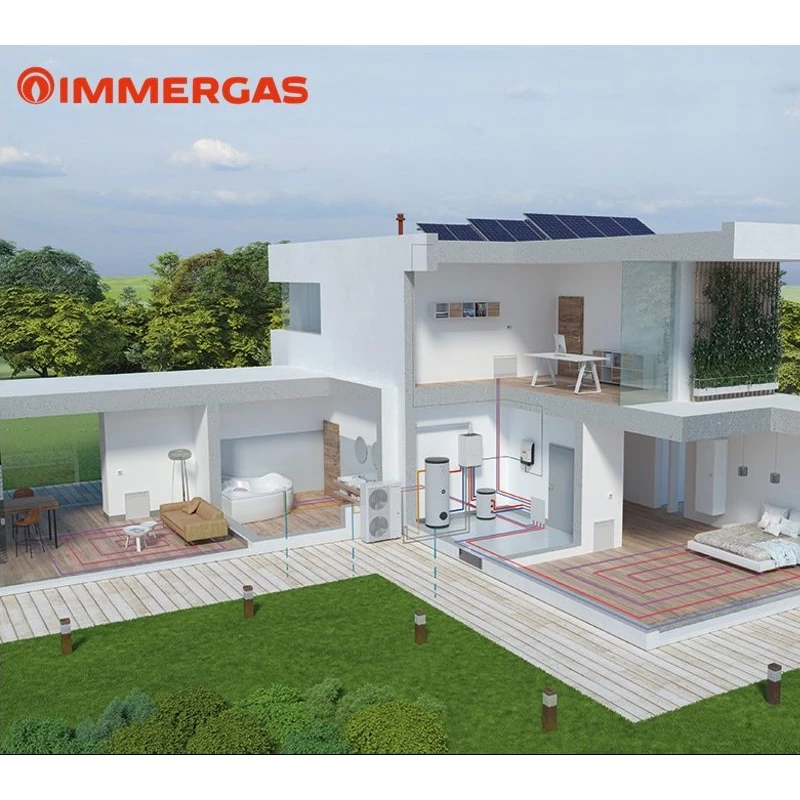 Immergas Magis Combo 9 split hibrid levegő/víz hőszivattyú és kondenzációs kombi gázkazán, osztott rendszerű