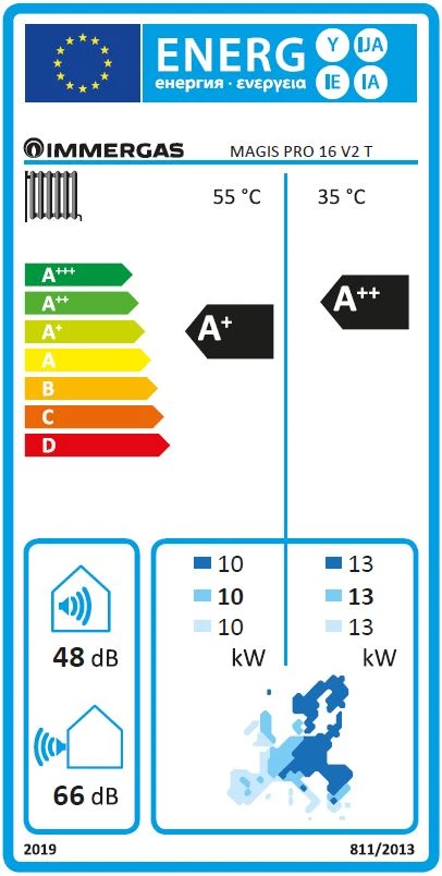 Immergas Magis Pro 16 V2 T osztott rendszerű split levegő/víz hőszivattyú
