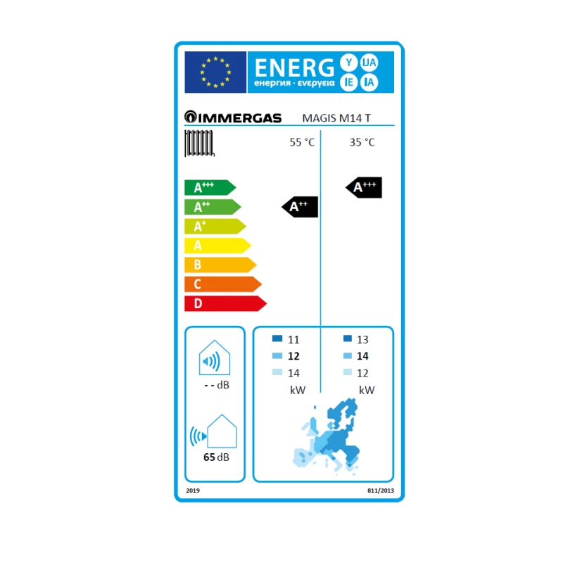 Immergas Magis M14 T monoblokkos levegő/víz hőszivattyú
