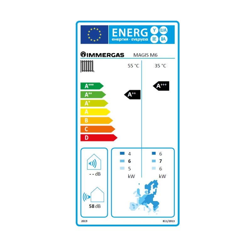 Immergas Magis M6 monoblokkos levegő/víz hőszivattyú
