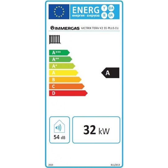 Immergas kondenzációs fali fűtő gázkazán, VICTRIX TERA V2 35 Plus EU