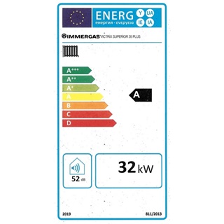 Immergas Victrix Superior 35 Plus Fali kondenzációs fűtő gázkazán, tároló előkészítéssel