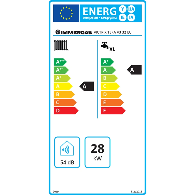Immergas kondenzációs fali kombi gázkazán, VICTRIX TERA V3 32 EU