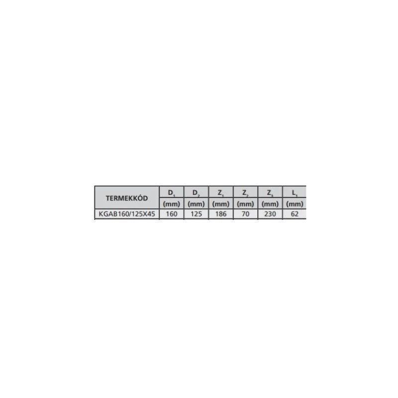 KG csatorna nyeregidom 160/125*45°, Pipelife