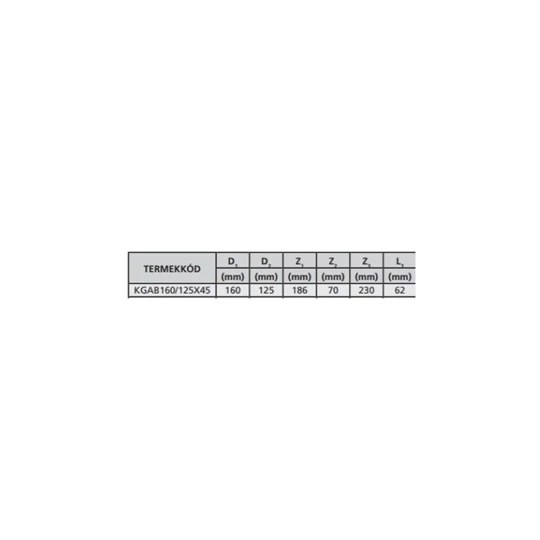 KG csatorna nyeregidom 160/125*45°, Pipelife