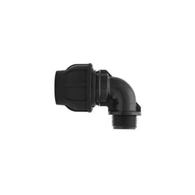 KPE könyök idom, külső menetes,  50 mm - 6/4" KM, Gebo PWA