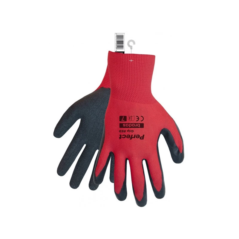 Kesztyű Perfect Grip Red,Latex 9-es