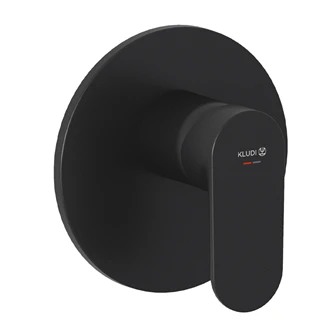 Kludi-X1 falba építhető csaptelep, egy funkciós fekete