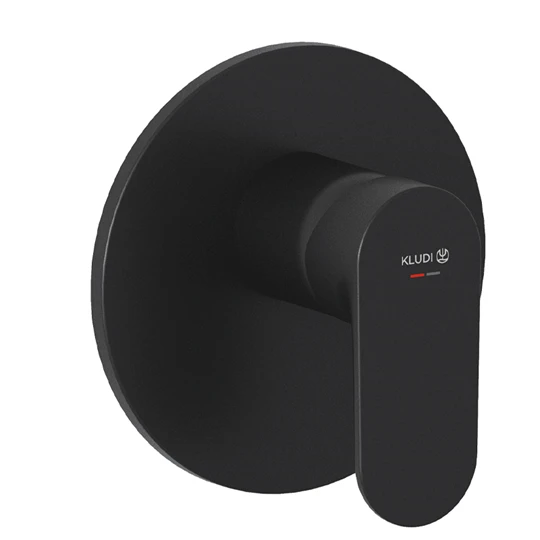 Kludi-X1 falba építhető csaptelep, egy funkciós fekete