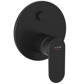 Kludi-X1 falba építhető csaptelep, kétfunkciós nyomógombos fekete