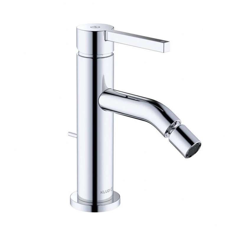Kludi Nova Fonte Pura egykaros bidé csaptelep 170/80*125mm, húzórudas leeresztő szeleppel, króm felület