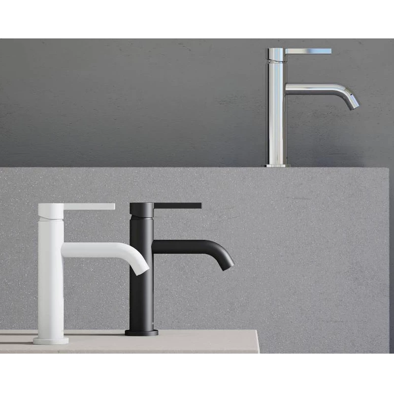 Kludi Nova Fonte Pura falsík alatti mosdó egykaros mosdó csaptelep 220mm-es beömlővel, lefolyó szelep nélkül,matt fekete