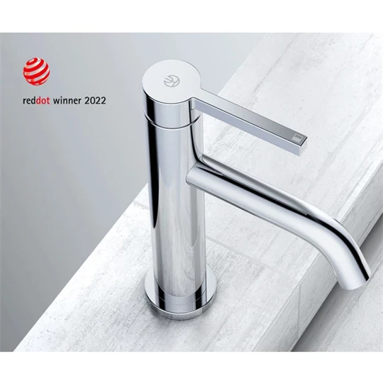 Kludi Nova Fonte Pura magasított egykaros mosdó csaptelep 335/240*130mm, lefolyó szelep nélkül, matt fekete felület