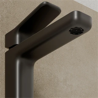 Kludi X3 - mosdócsaptelep 110 mit Push-Open lefolyó garnitúra, fekete