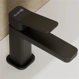 Kludi X3 mosdócsaptelep  leeresztő nélkül matt fekete