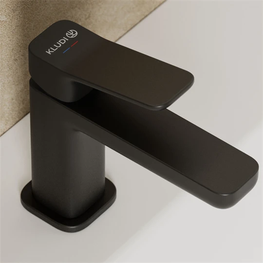 Kludi X3 mosdócsaptelep  leeresztő nélkül matt fekete