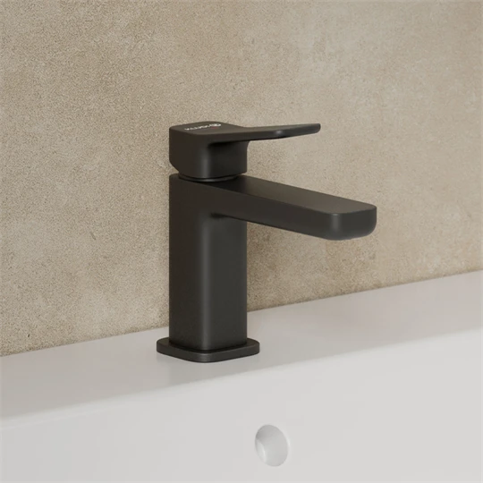 Kludi X3 mosdócsaptelep  leeresztő nélkül matt fekete