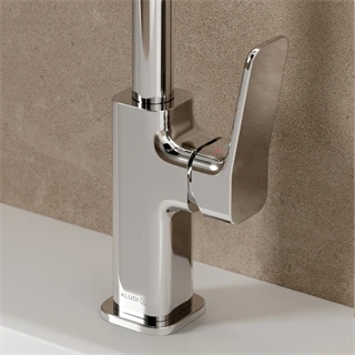 Kludi X3 oldalkaros mosdócsaptelep PUSH-OPEN leer. króm