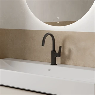 Kludi X3 oldalkaros mosdócsaptelep PUSH-OPEN leer. matt fekete