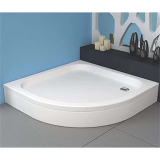 Kolpa San Eco Quat TKP 80/K fekete profilú zuhanykabin+Ontex 80/O előlapos tálca+szifon