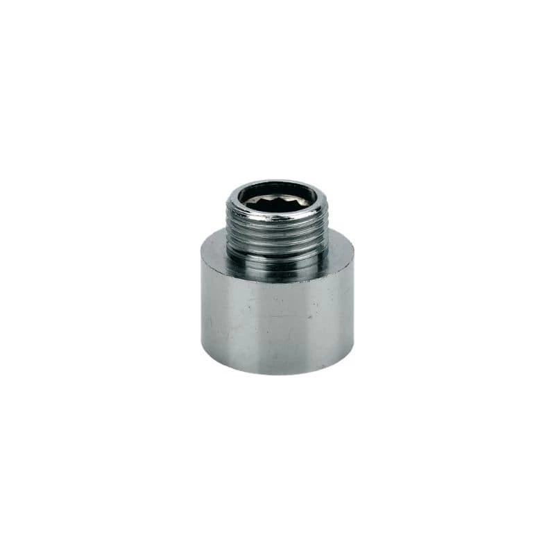 Sárgaréz szűkítő, belső-külső menet, BK, 1/2" - 3/8", nikkelezett, Velekey