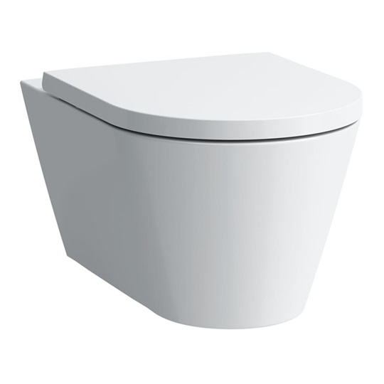 Laufen Kartell by Laufen fali wc, Rimless, mélyöblítésű, 54,5x37 cm, fehér