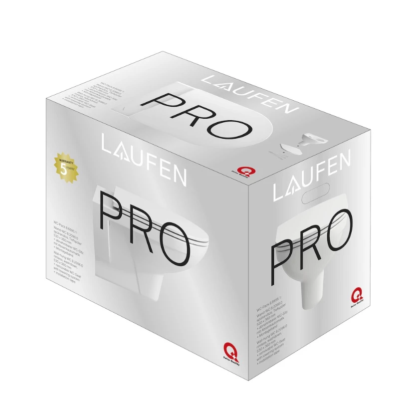 Laufen Pro Rimless fali WC csésze +slim ülőke csomag szerelő készlettel ,mélyöblítős 