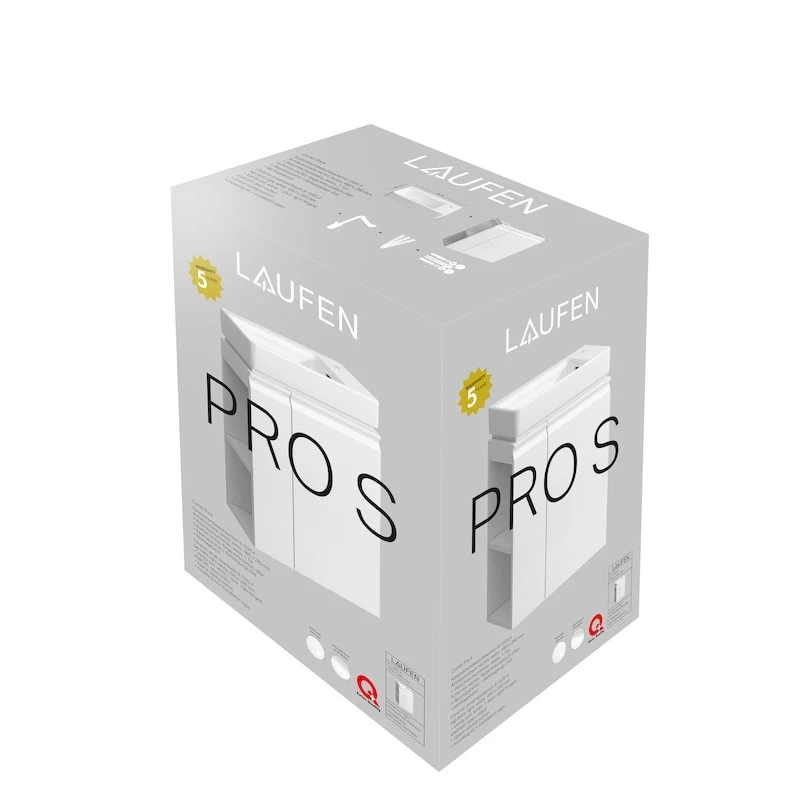 Laufen kézmosó alsószekrénnyel 48 cm fehér matt, fürdőszoba bútor