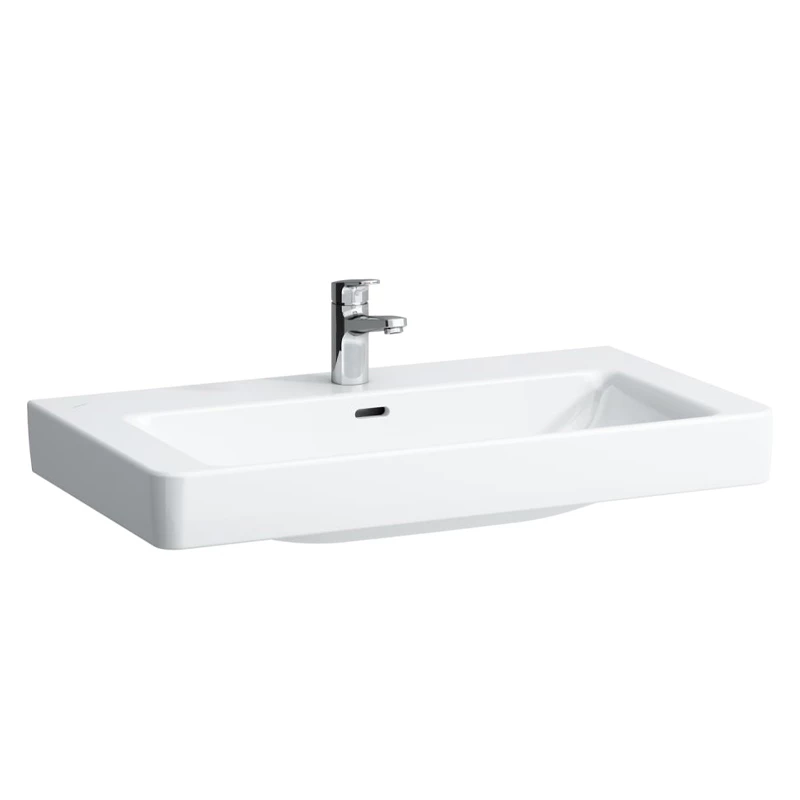 Laufen Pro S ráépíthető mosdó 85x46 cm, csaplyukkal és túlfolyóval