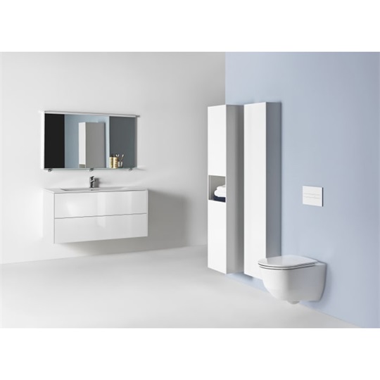 Laufen Pro fali wc, lapos öblítésű, rejtett rögzítéssel, 53x36x43 cm, fehér