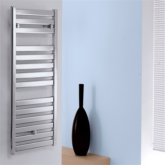 Lazzarini CAPRI decorative törölközőszárító radiátor egyenes, fehér, 1420x500 mm