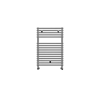 Lazzarini CATANIA decorative törölközőszárító radiátor egyenes, króm, 730x500 mm, 272 W