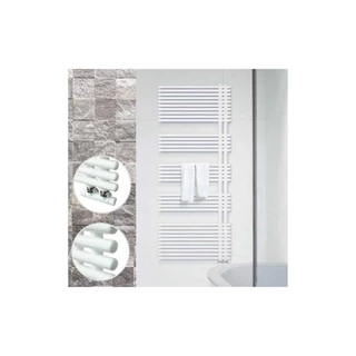 Lazzarini GARDA decorative törölközőszárító radiátor egyenes, fehér, 700x600 mm