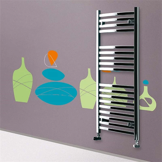 Lazzarini design radiátor MERANO, íves, króm, 800x600 mm