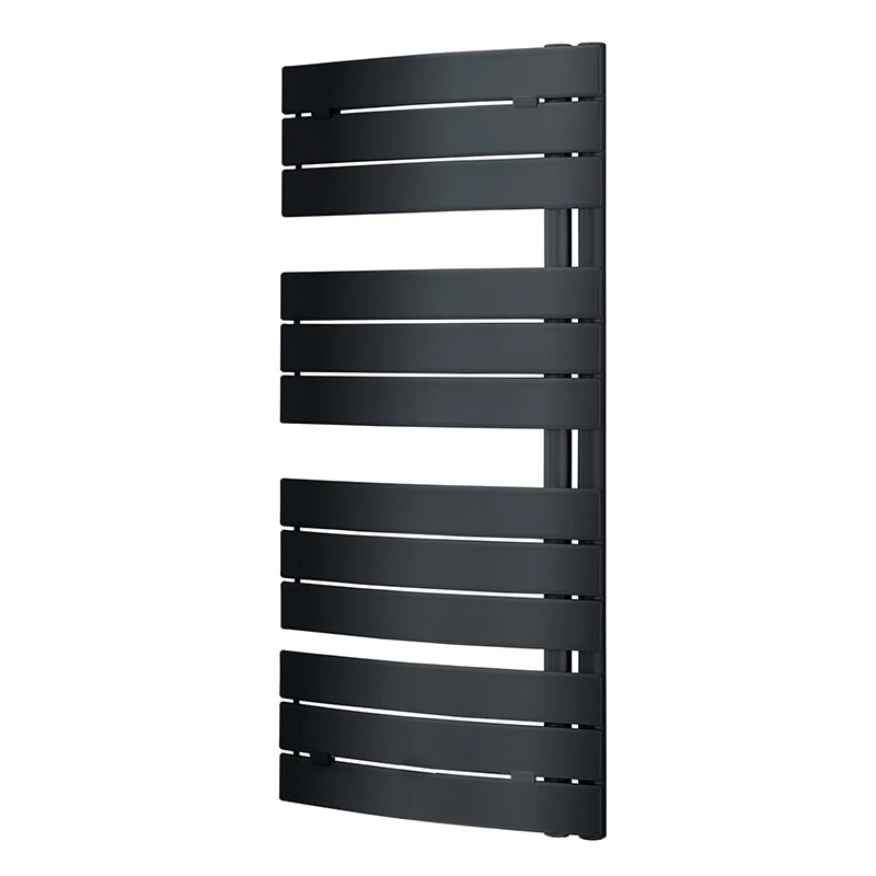 Lazzarini PIEVE decorative törölközőszárító radiátor íves, antracit (VOV12), 1080x550 mm, 500 W