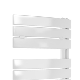 Lazzarini PIEVE decorative törölközőszárító radiátor íves, fehér, 1080x550 mm, 500 W