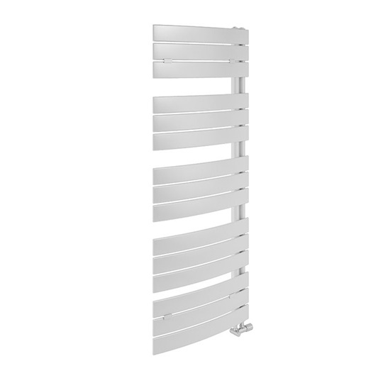 Lazzarini PIEVE decorative törölközőszárító radiátor íves, fehér, 1680x550 mm, 737 W