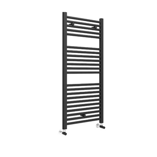 Lazzarini design radiátor SANREMO, egyenes, matt fekete (RAL9005), 1110x600 mm