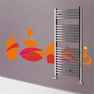 Lazzarini SANREMO classic törölközőszárító radiátor íves, króm, 1420x600 mm