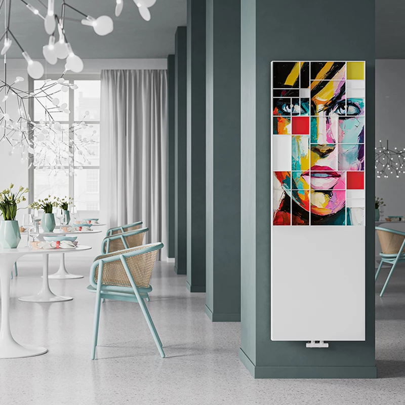 Lazzarini Patchwork design radiátor fehér, VOV09, 1612x535 mm