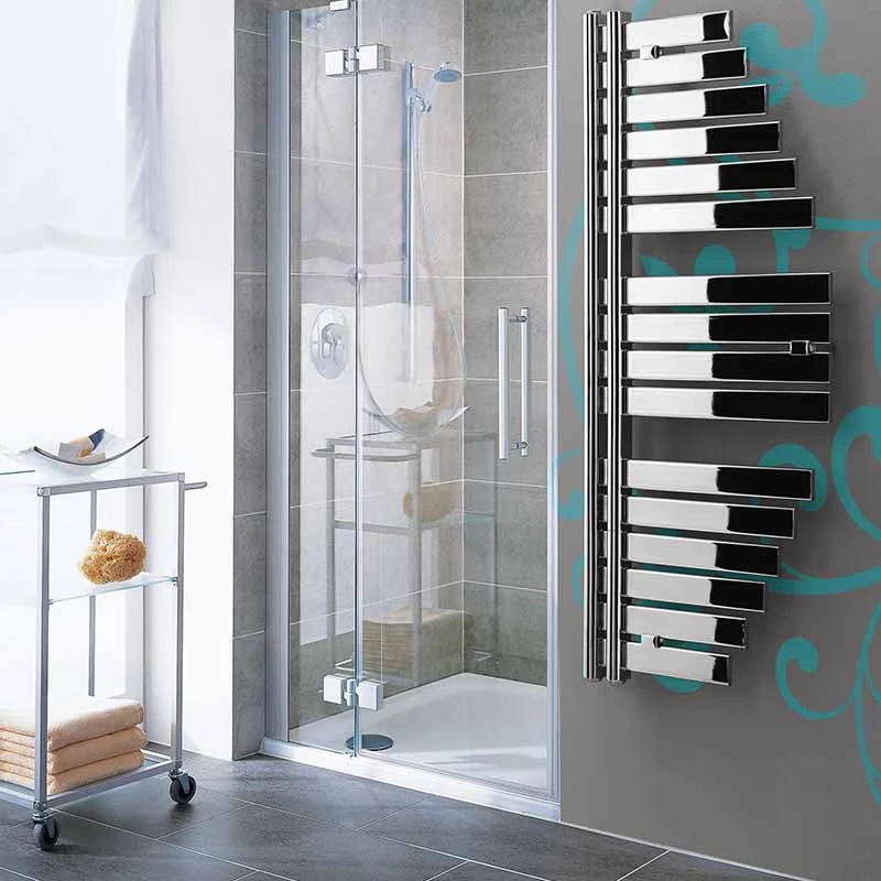 Lazzarini WAY SPINNAKER törölközőszárító radiátor egyenes, króm, 1100x483 mm