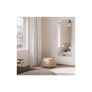 Lazzarini E-MIRROR elektromos design radiátor, 1520x600 mm fekete