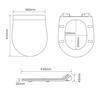 Leziter Ride soft close wc ülőke, fekete