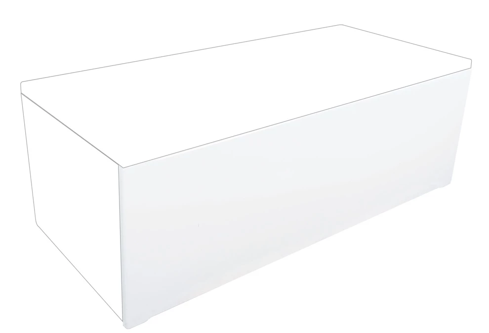 M-Acryl Eco A Típus kád előlap 160 cm, fehér