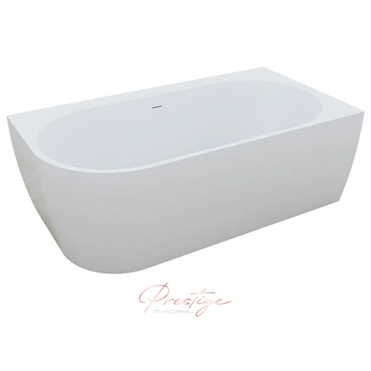M-Acryl Harmony kád 159x84 J +előlap (fehér)+láb/ fehér click-clack