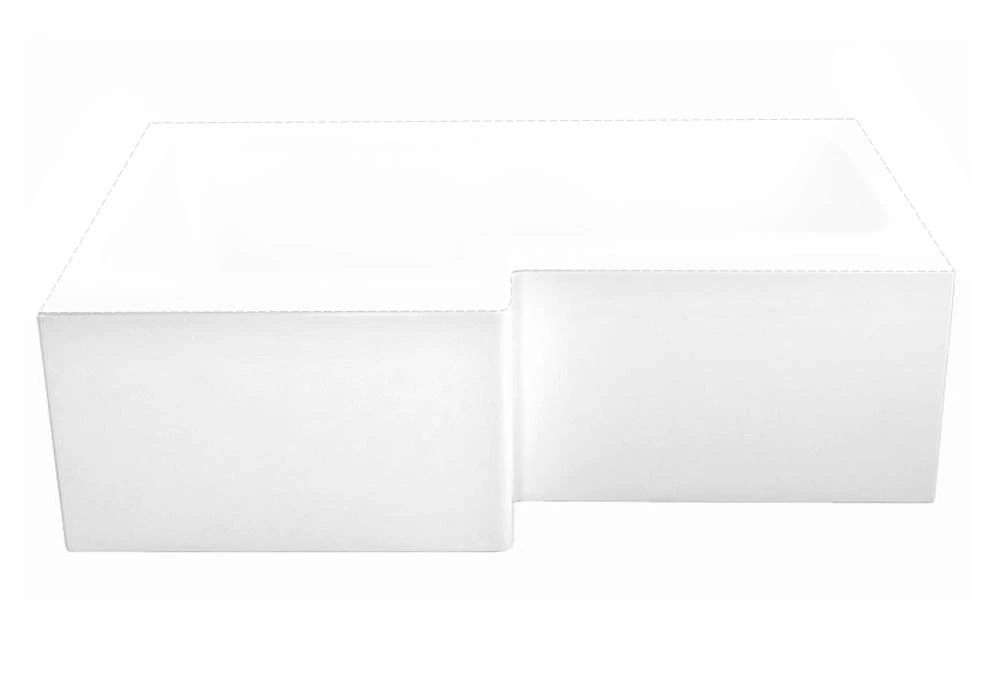 M-Acryl Linea kádelőlap 160cm, bal/jobb fehér