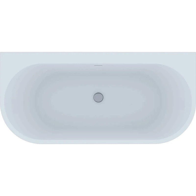 M-Acryl Optima kád 160x75 + előlap (fehér) + láb/ króm lefolyó