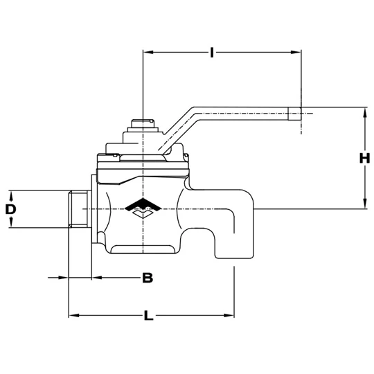 Mofém AHA ürítő gömbcsap, 1/4”