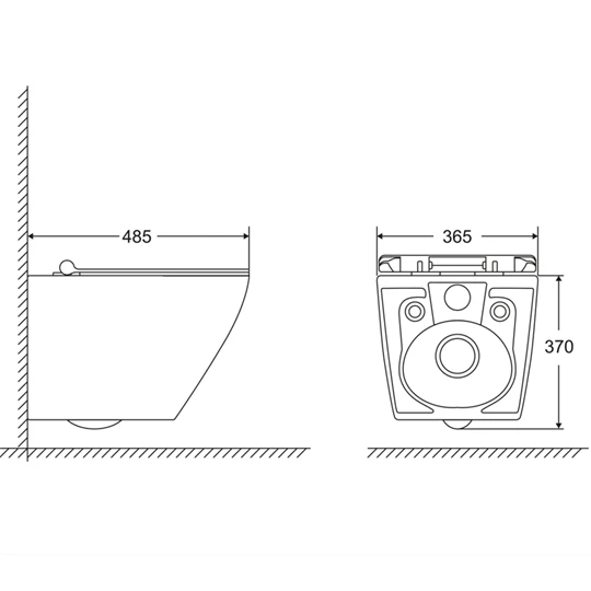 Mofém Evo Peremmentes fali WC Soft Close ülőkével